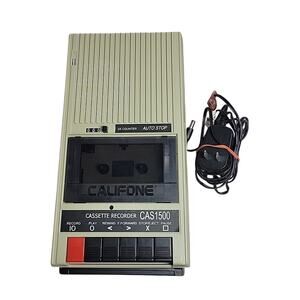 Califone CAS 1500 Cassette Player/Recorder With Plug WORKS!